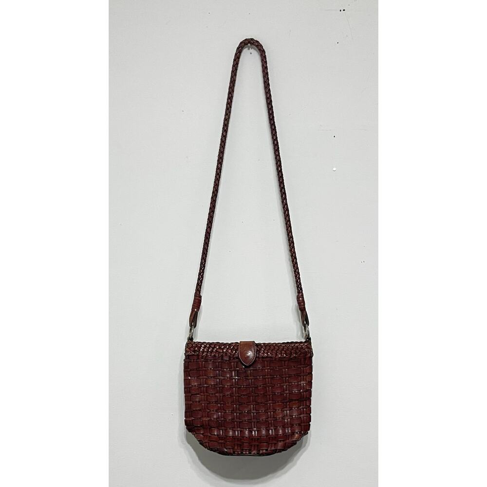 Bechamel woven leather crossbody bag western boho cowgirl‎ chic resort wear